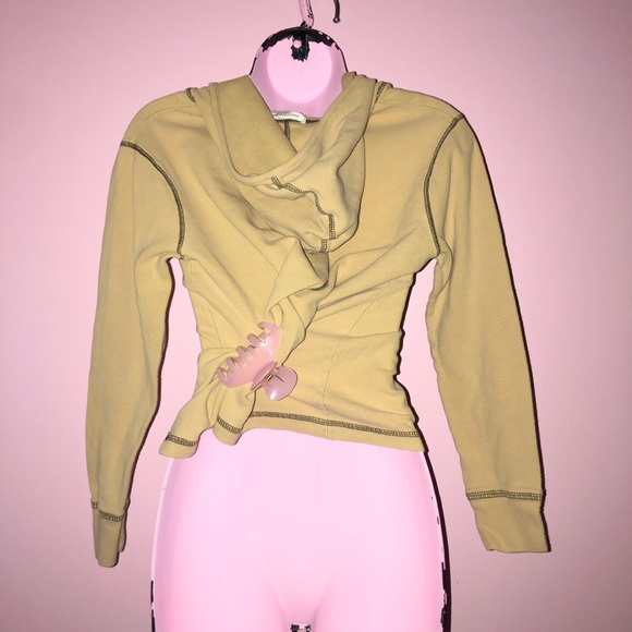 y2k boho grunge waffle knit hoodie - Picture 9 of 10